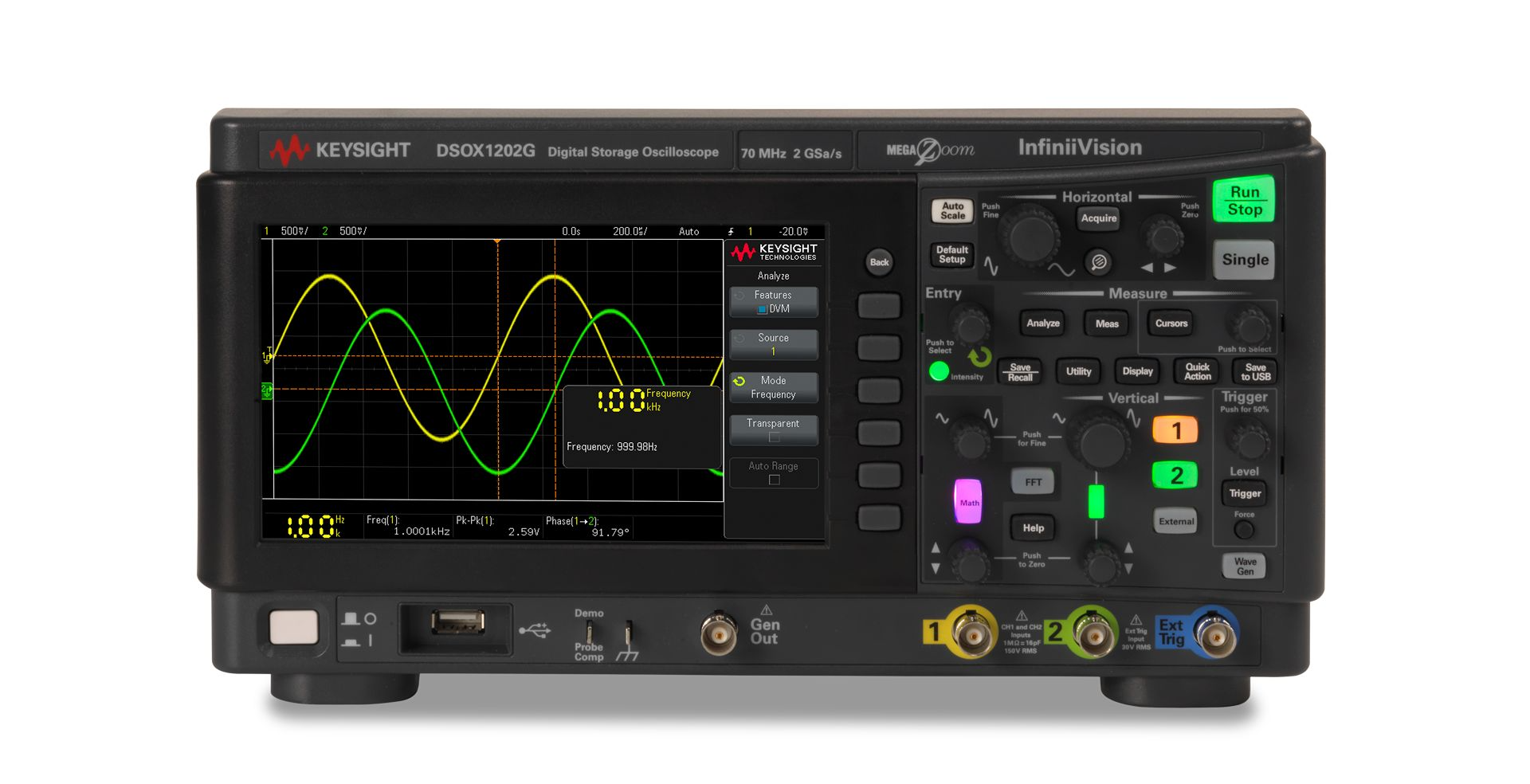 Keysight DSOX1202G 數(shù)字示波器